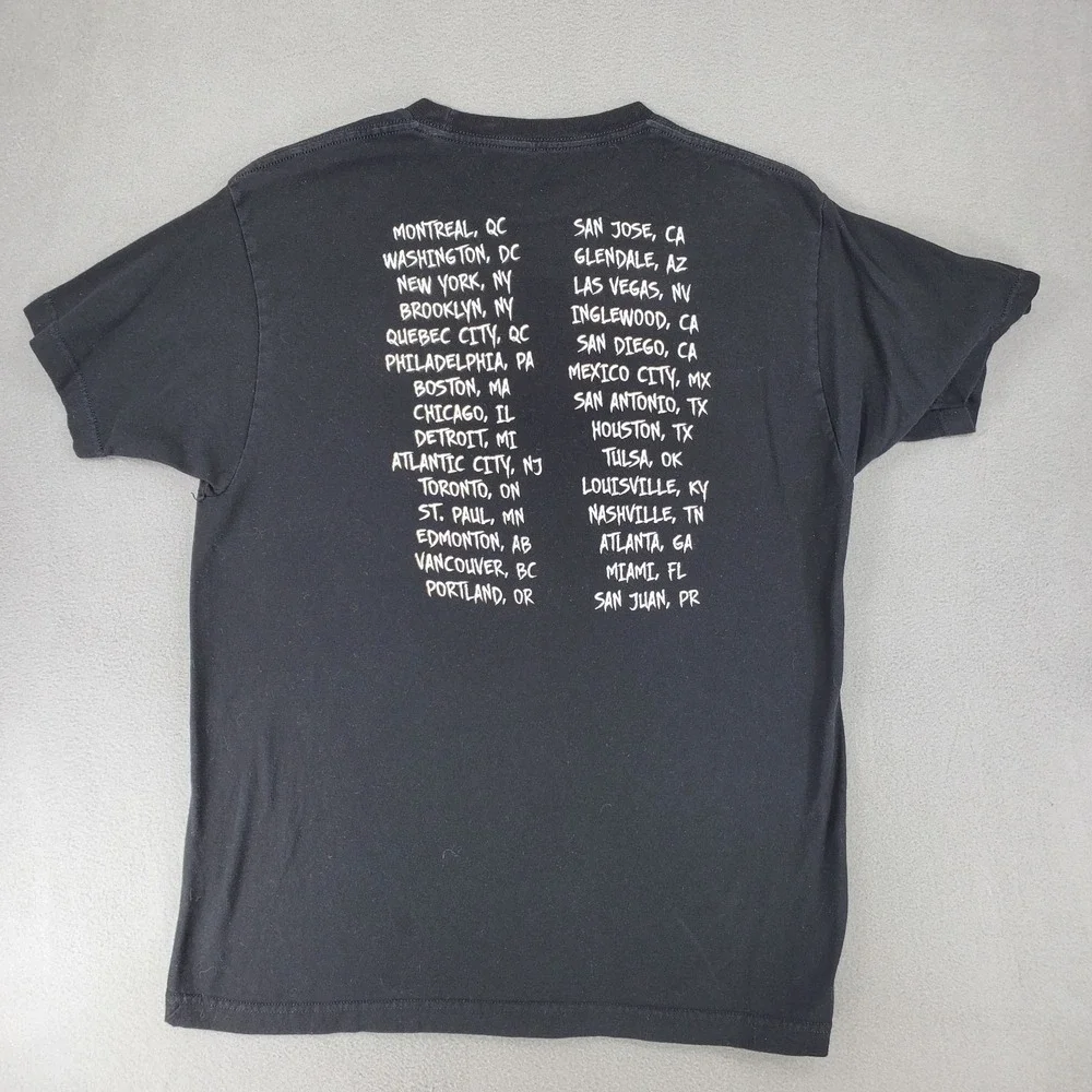 Madonna Rebel Heart Tour Concert T-Shirt Black Graphic Band Tee Men's Large - Picture 3 of 5